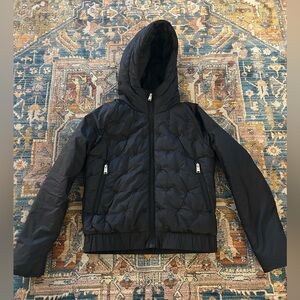 The North Face Mashup Girls Hoodie Puffer Jacket Coat Black